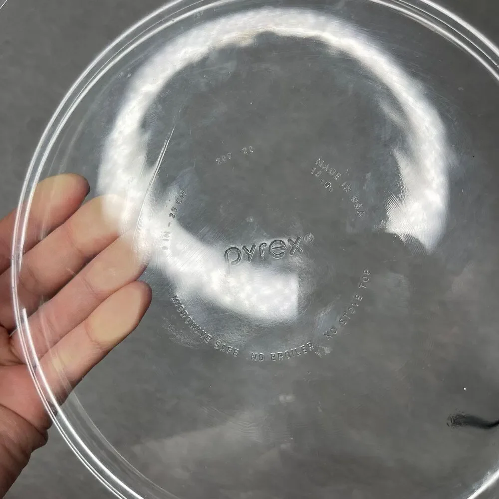 Pyrex Round 9 Inch Clear Glass Pie Plate Baking Dish